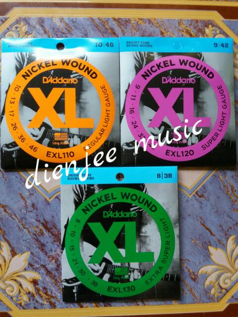 Senar gitar elektrik D addario new paking