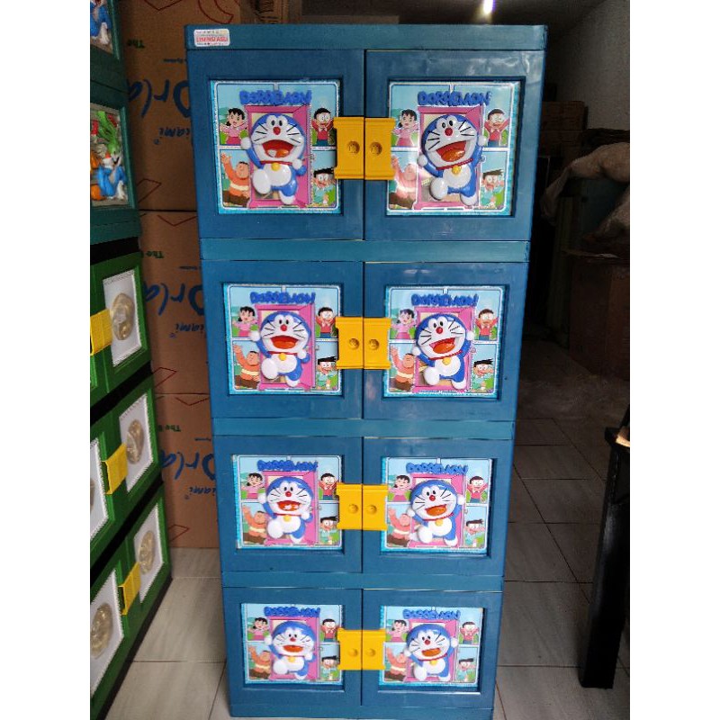 lemari plastik 4 susun karakter