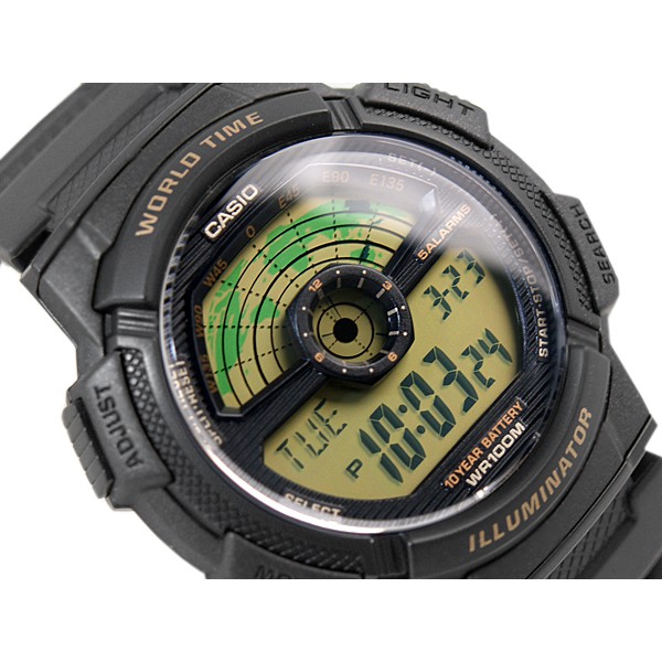 Casio Original AE-1100W Jam Tangan Pria - Digital - Karet - Hitam