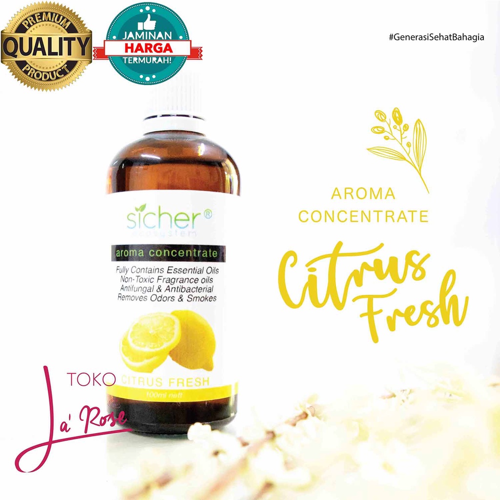 Aromatherapy Lemon Citrus Fresh Essential Oil Natural Aromaterapi Natural 100ml