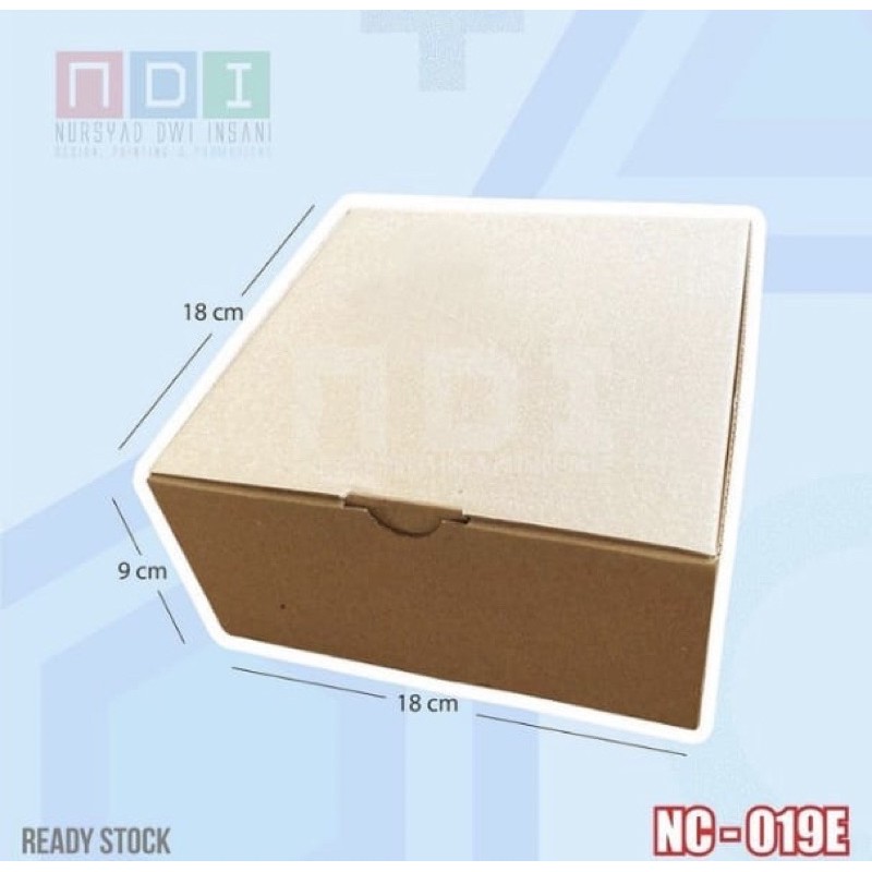 

DUS BOX CORRUGATED 1 PAK (ISI 20pcs) Uk. 18x18x9cm