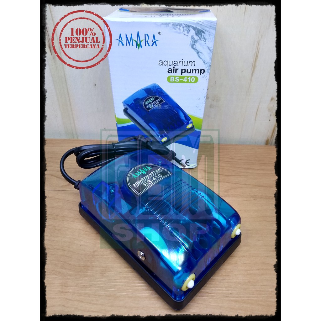 AMARA Bs 410 bs410 mesin aerator gelembung udara 2 lobang aquarium aquascape murah