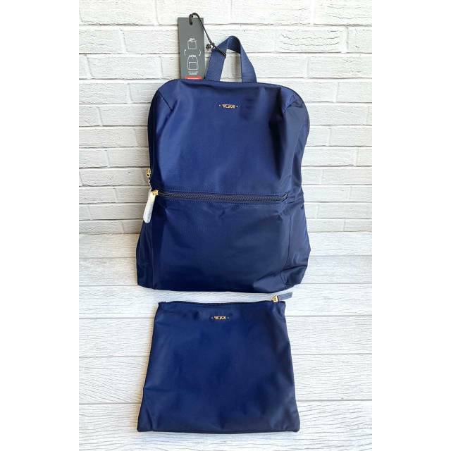 Tas Tumi Voyageur Just In Case Travel Backpack Navy Original New with Tag.