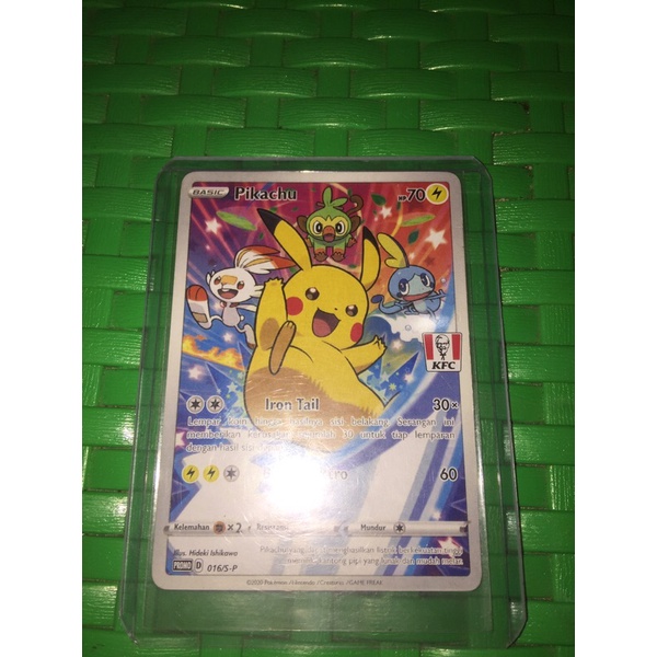 Pokemon Tcg Pikachu Kfc promo