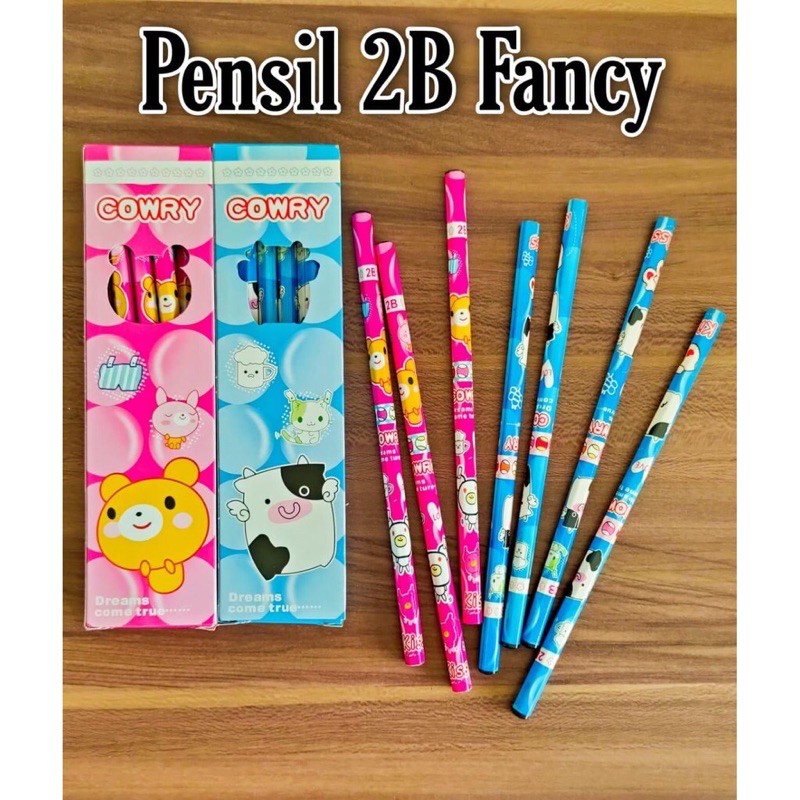

[HARGA 1 PAK ISI 12PCS] PENSIL KAYU 2B / PENSIL KARAKTER FANCY GAMBAR LUCU