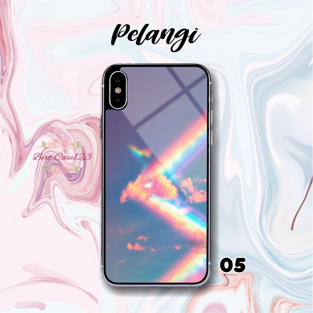 Hardcase 2D glossy PELANGI REALME C2 C3 C11 C12 C15 NARZO BC1998