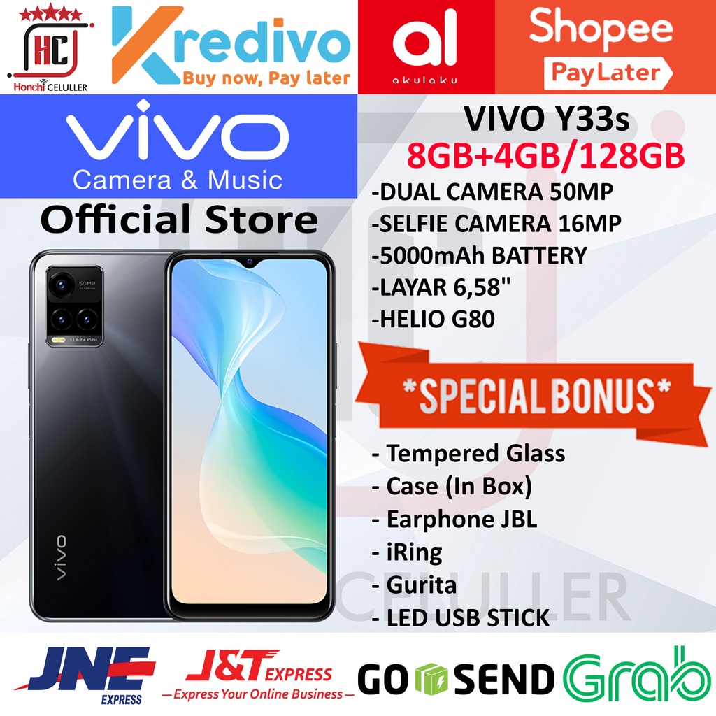 VIVO Y33S 8 128 RAM 8GB ROM 128GB 8/128GB GARANSI RESMI VIVO INDONESIA