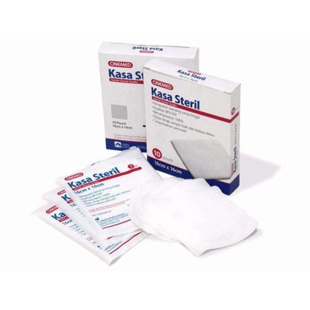 Kasa Sterile Onemed 16 x 16 cm isi 10 pcs - Steril Individual Packing