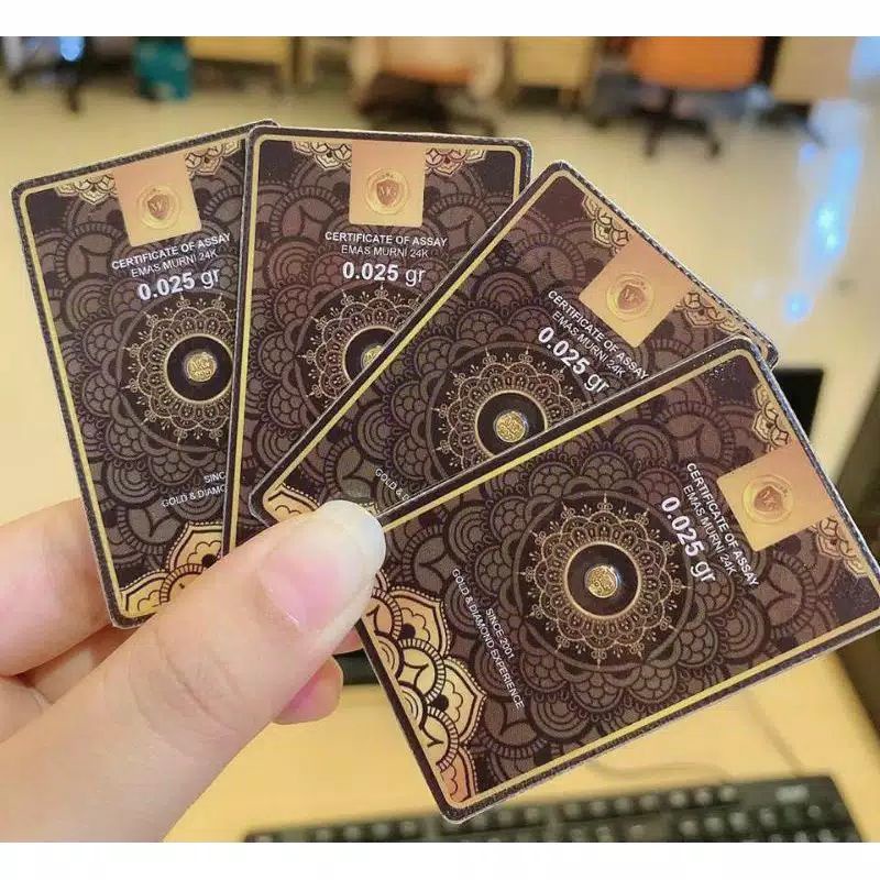READY Minigold 0.025gram emas murni 24 karat