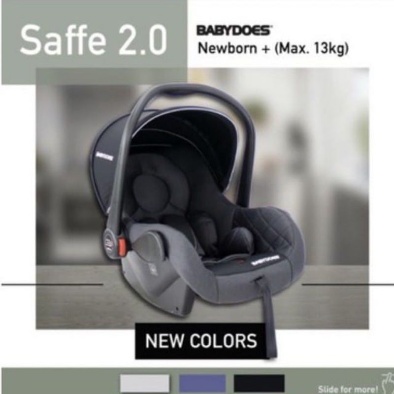 Babydoes carrier saffe 2.0 carrier superman kursi mobil bayi