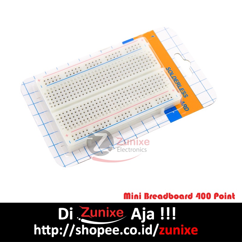 Mini breadboard project board 400 Tie 85X55mm