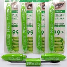 [SATUAN] mascara 2 in 1ALOEVERA 24H waterproof eyeliner fresh &amp; curling