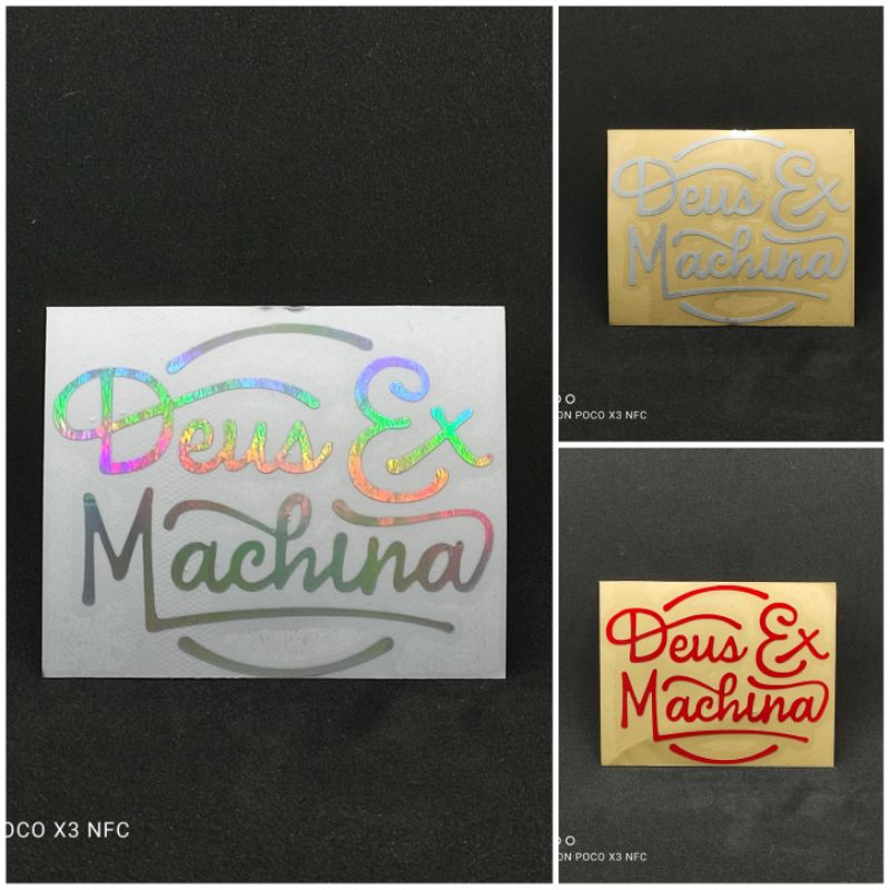 stiker deus ex machina cutting stiker (A10) stiker motor stiker murah