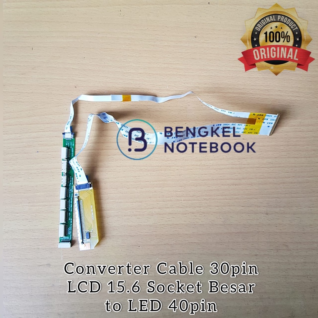 Converter Cable 30pin LCD 15.6 Socket Besar to LED 40pin