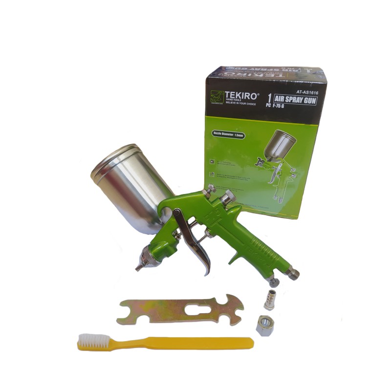 TEKIRO Spray Gun F75G  F 75 G Tabung Atas / Alat Semprot Cat / Air Paint F75 SprayGun