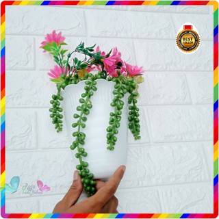  POT DINDING PUTIH  15 CM NEW TAWON DINDING  TEMPEL 15Cm 