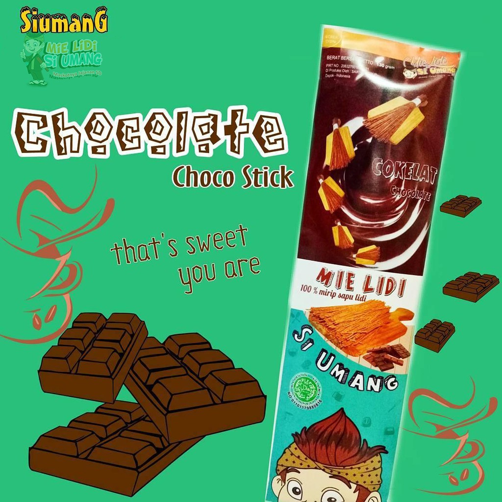 Mie Lidi Siumang Rasa Coklat 130gr