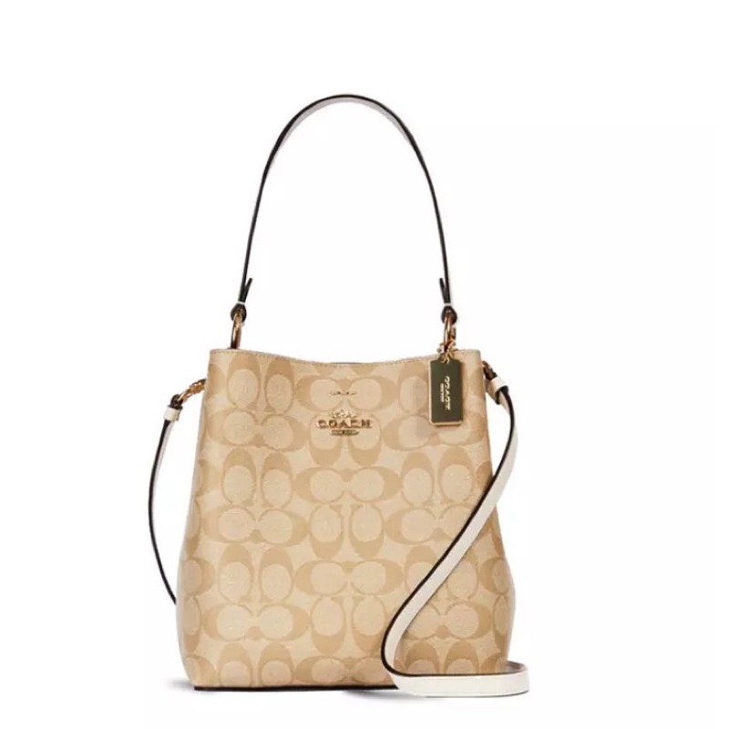 COACH SMALL TOWN BUCKET BAG IN SIGNATURE CANVASS (2312)