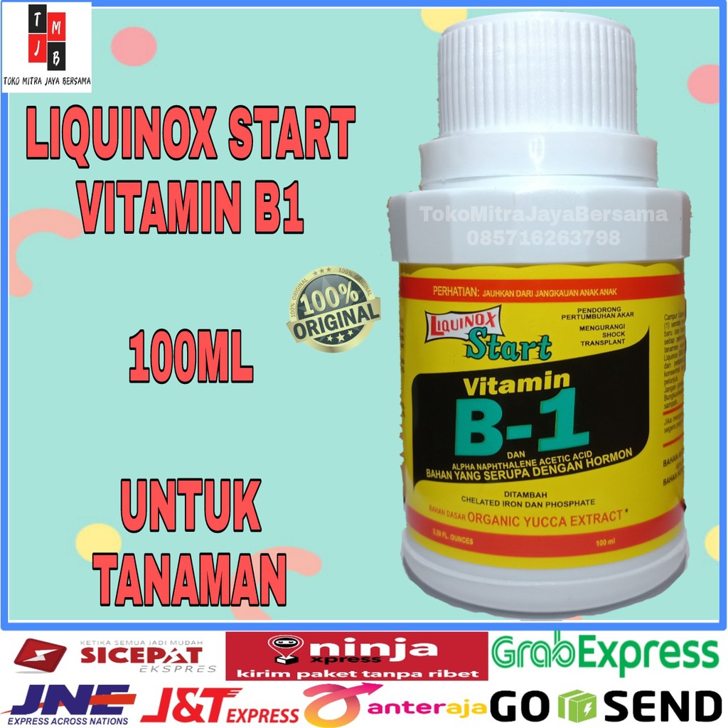 VITAMIN B1 LIQUINOX START 100 ML HORMON PUPUK CAIR ZPT ANTI STRESS TANAMAN b1