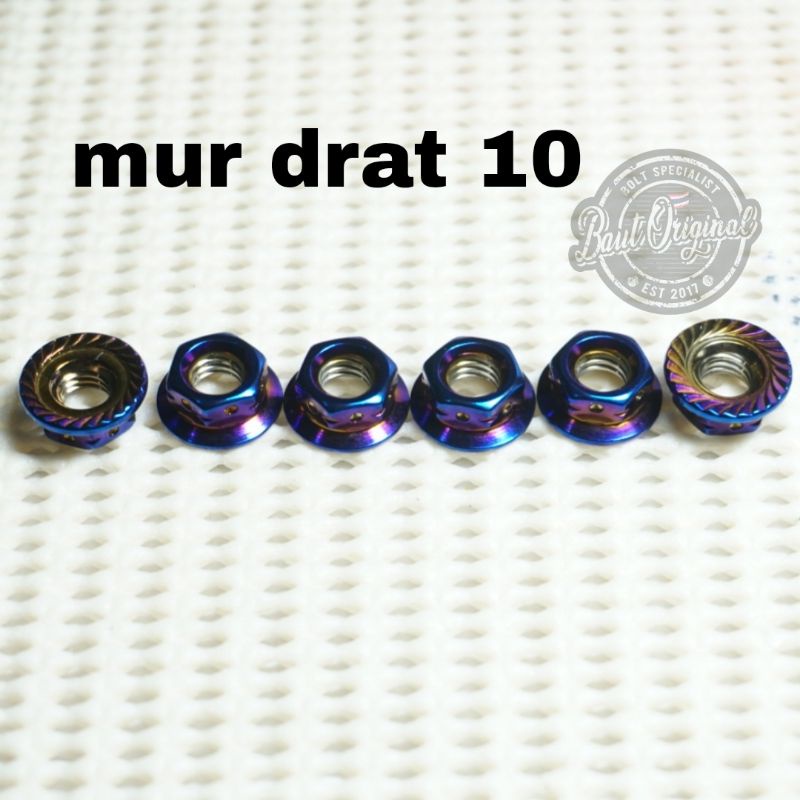 mur 10 probolt bintik blue mur baut 10 ori heng thailand