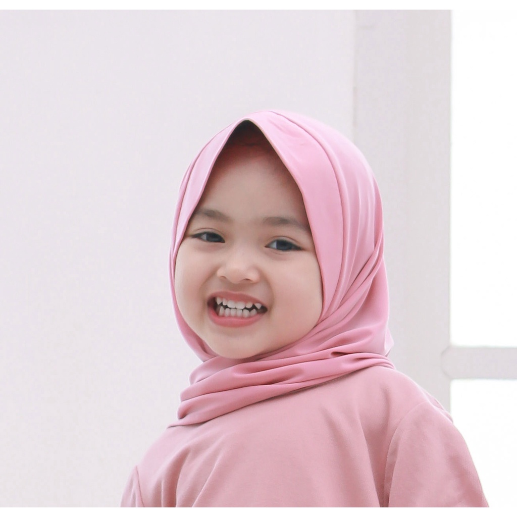 Hijab Bayi Aiska Renda Cantik Jersey Premium Newborn 1 - 6 Tahun / Kerudung Anak Perempuan