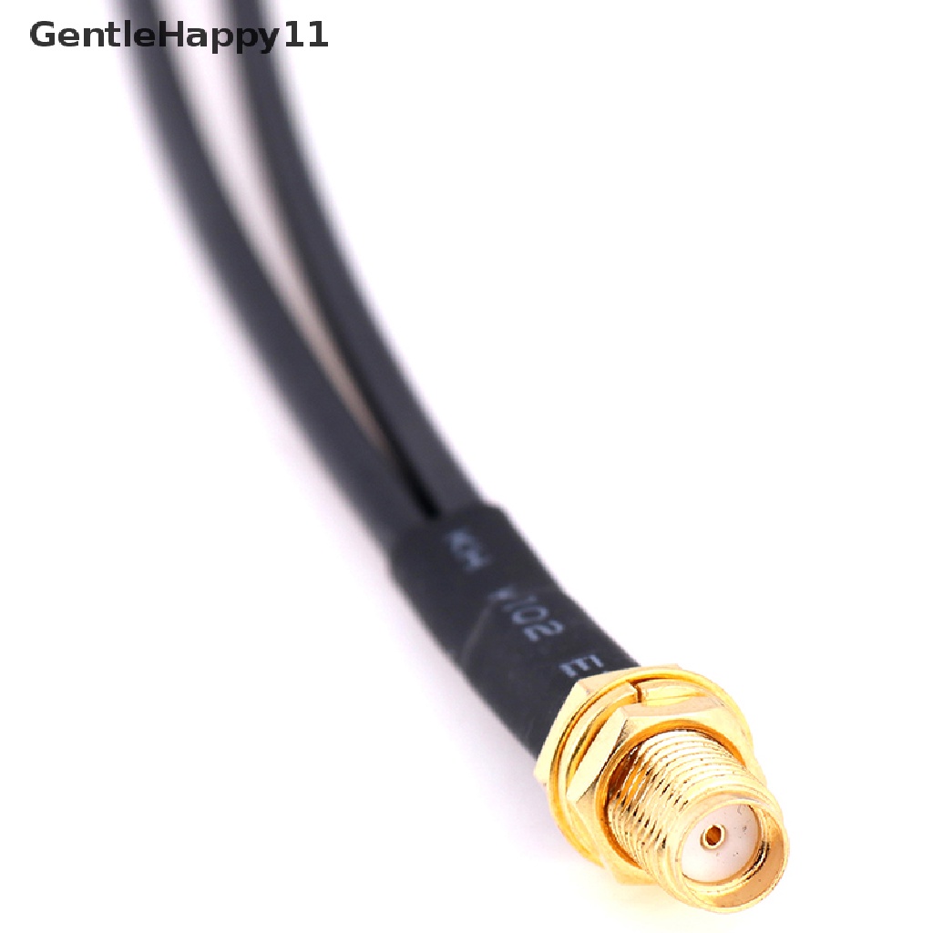 Gentlehappy Kabel splitter y sma female Ke 2 x ts9 male Panjang 15cm rg174