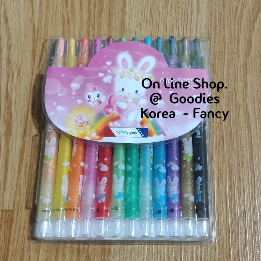 

Crayon Puter 12 Warna Morning Glory Ori Korea Ready Stock