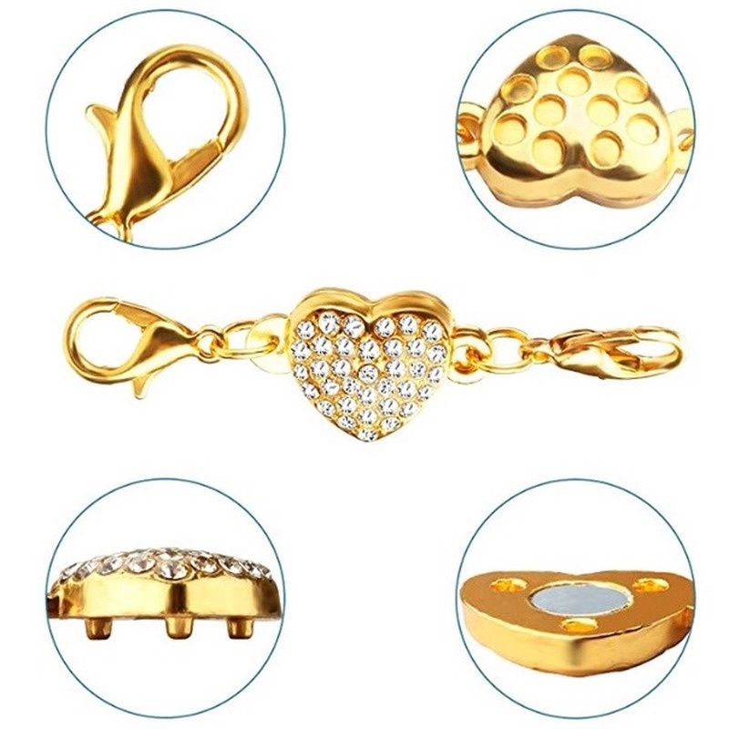 Magnetic JEWELRY Extender Magnetic Buckle Converter Konverter Perhiasan Kerajinan DIY Kalung Gelang Perhiasan Gadis Seksi