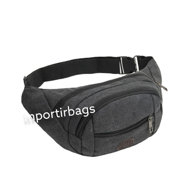 Tas pinggang pria / waistbag / weistbag waist bag selempang sling bag kanvas import B-series