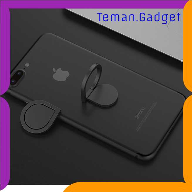 TG-A2 Metal iRing Smartphone Holder Desain Tear Drop - 170908