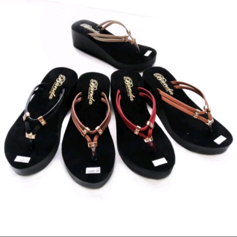 sandal wedges wanita sandal andin