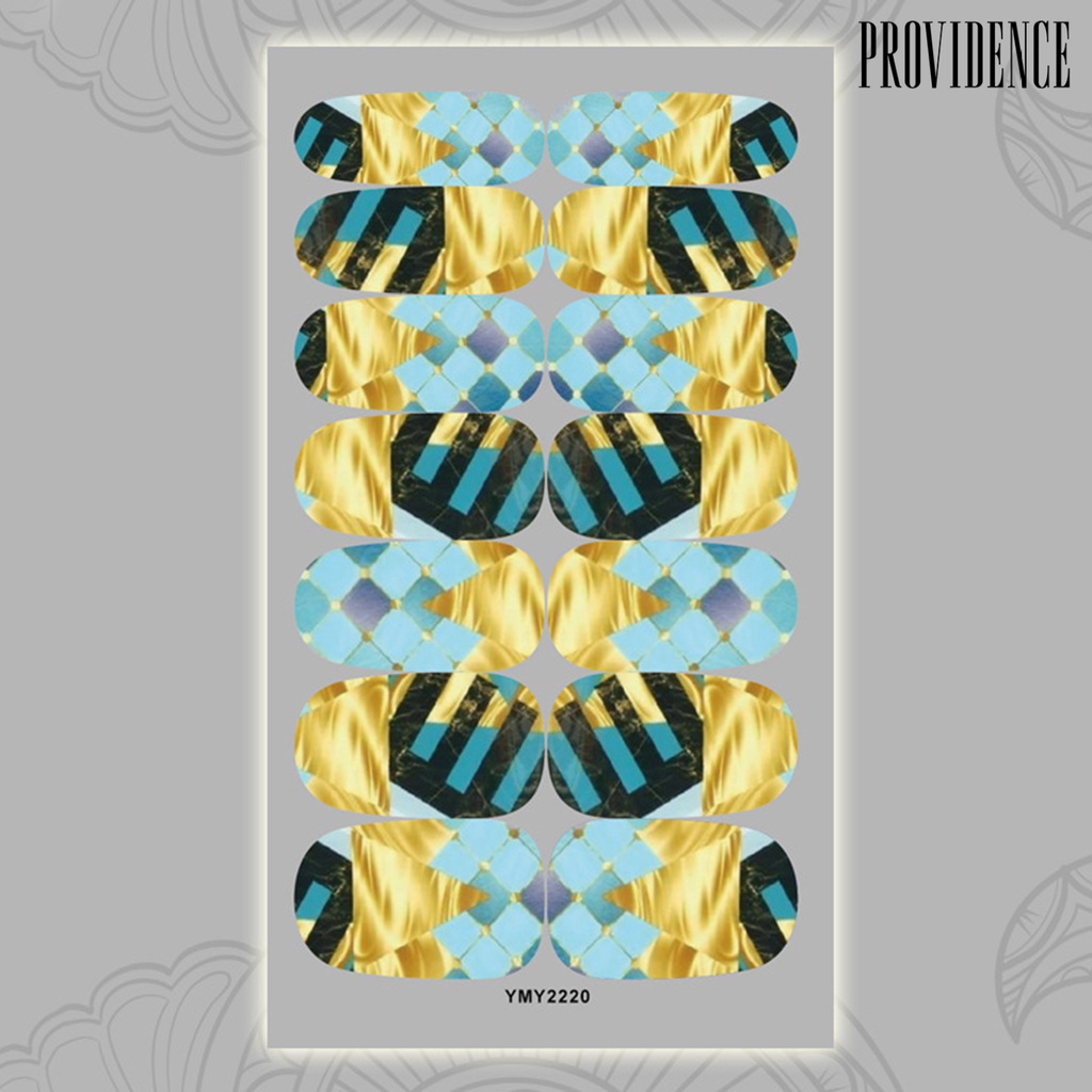 Providence Manicure Decal Safe Lightweight Easy to Apply 12-color Marble Pattern Nail Art Transfer Sticker for Women