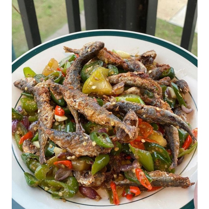 

ikan asin iris cabe ijo super mantap home made GRATIS VAKUM❗❗