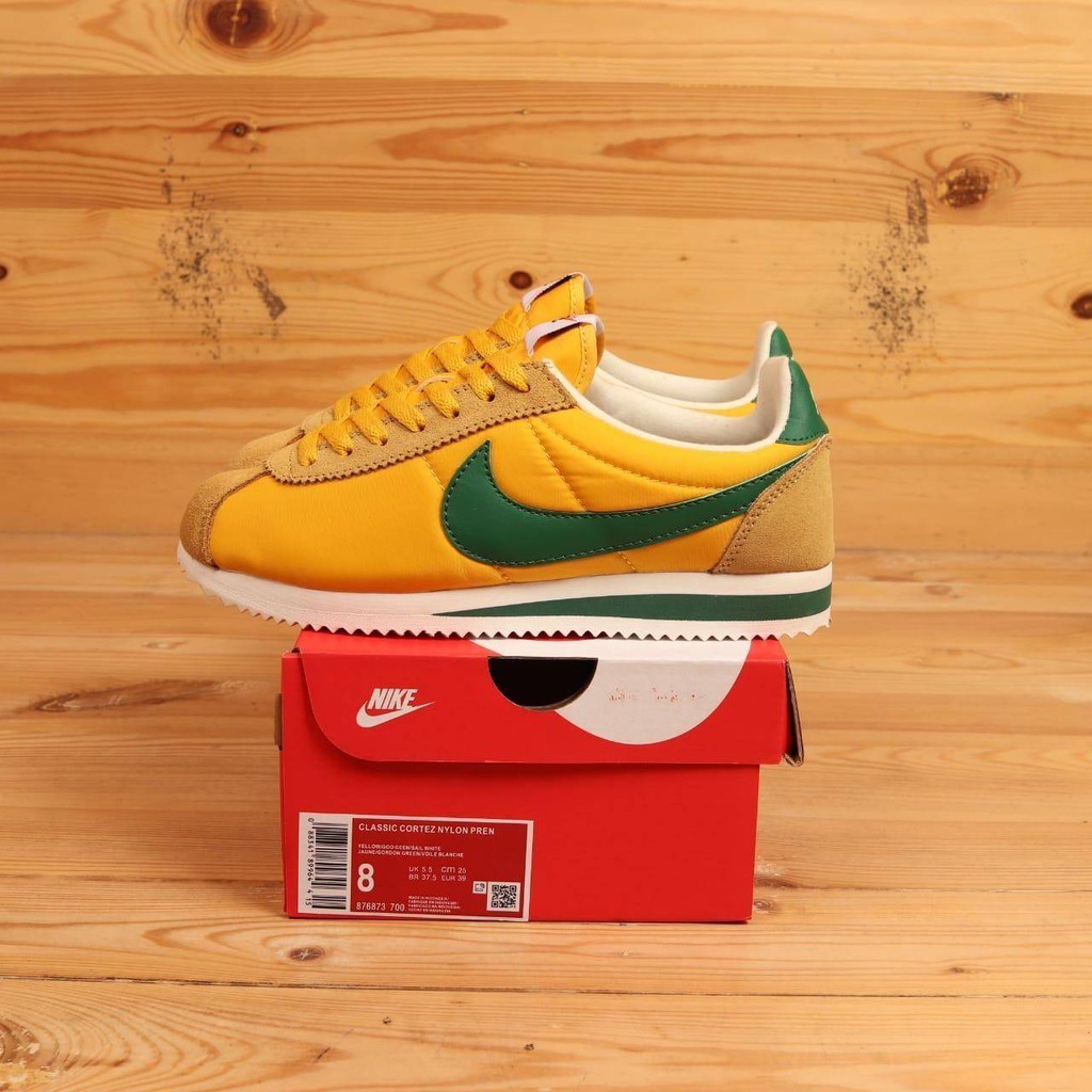 NIKE CLASSIC CORTEZ NYLON OREGON YELLOW ORIGINAL XLV BNIB BNWB MADE IN INDONESIA
