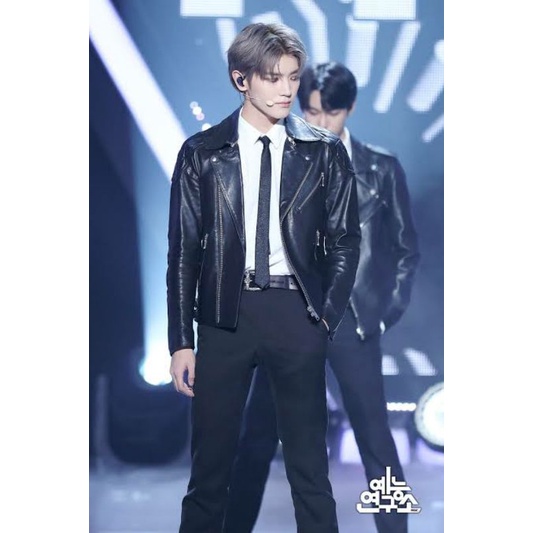 NCT Taeyong Leather Jacket Jaket Kulit Korea