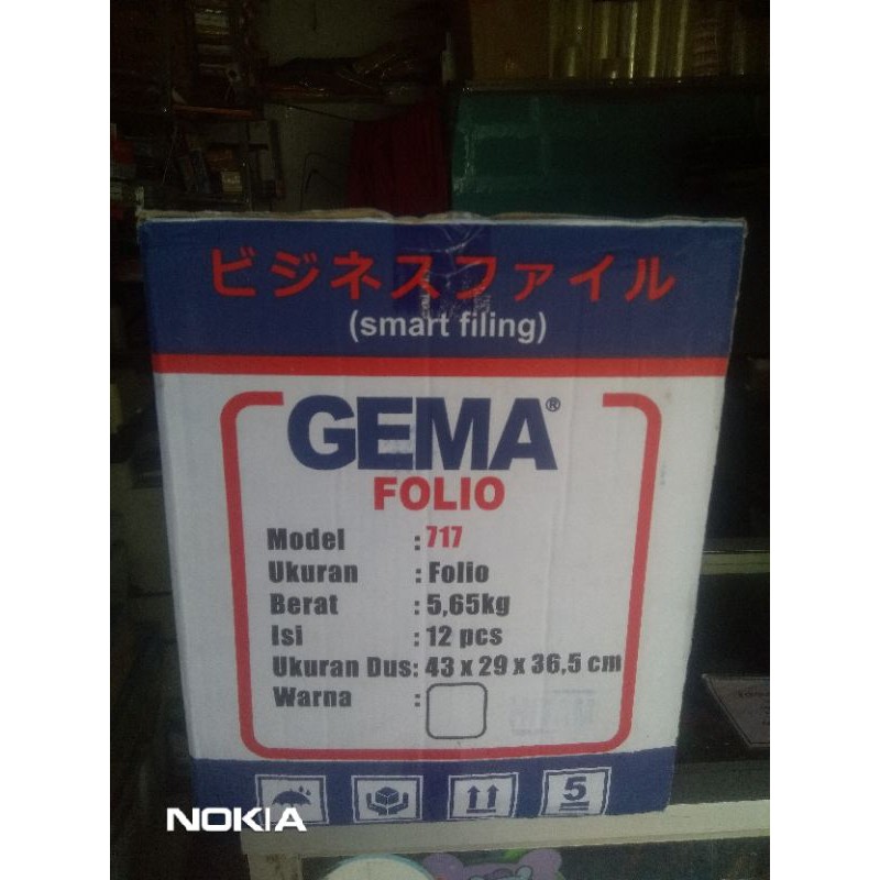 

Promo Ordner Gema Folio 717 Biru/Hitam Ukuran Folio