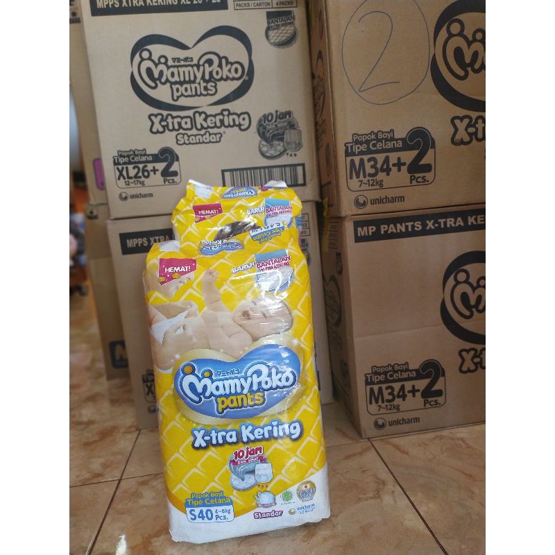 MamyPoko Pants Extra kering S40 M34 Celana | Pampers MamyPoko
