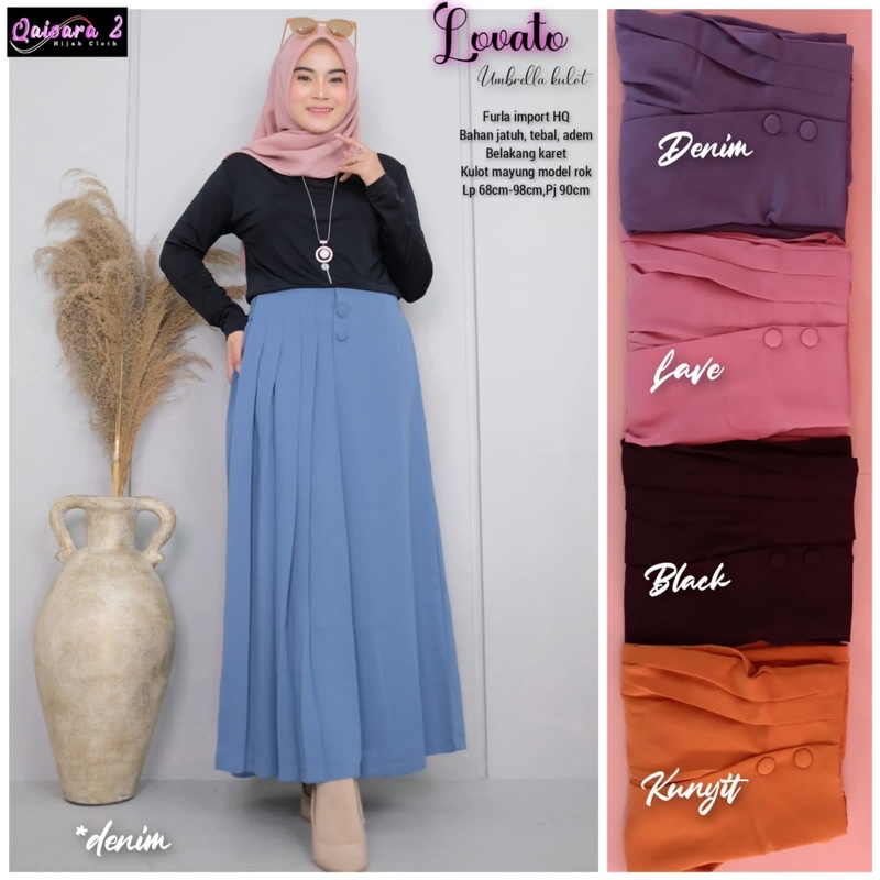 LOVATO • FEYA KULOT #4 MODEL PAYUNG UMBRELLA PLISKET JATUH TEBAL ADEM FIT TO XL BY QAISARA NANIA