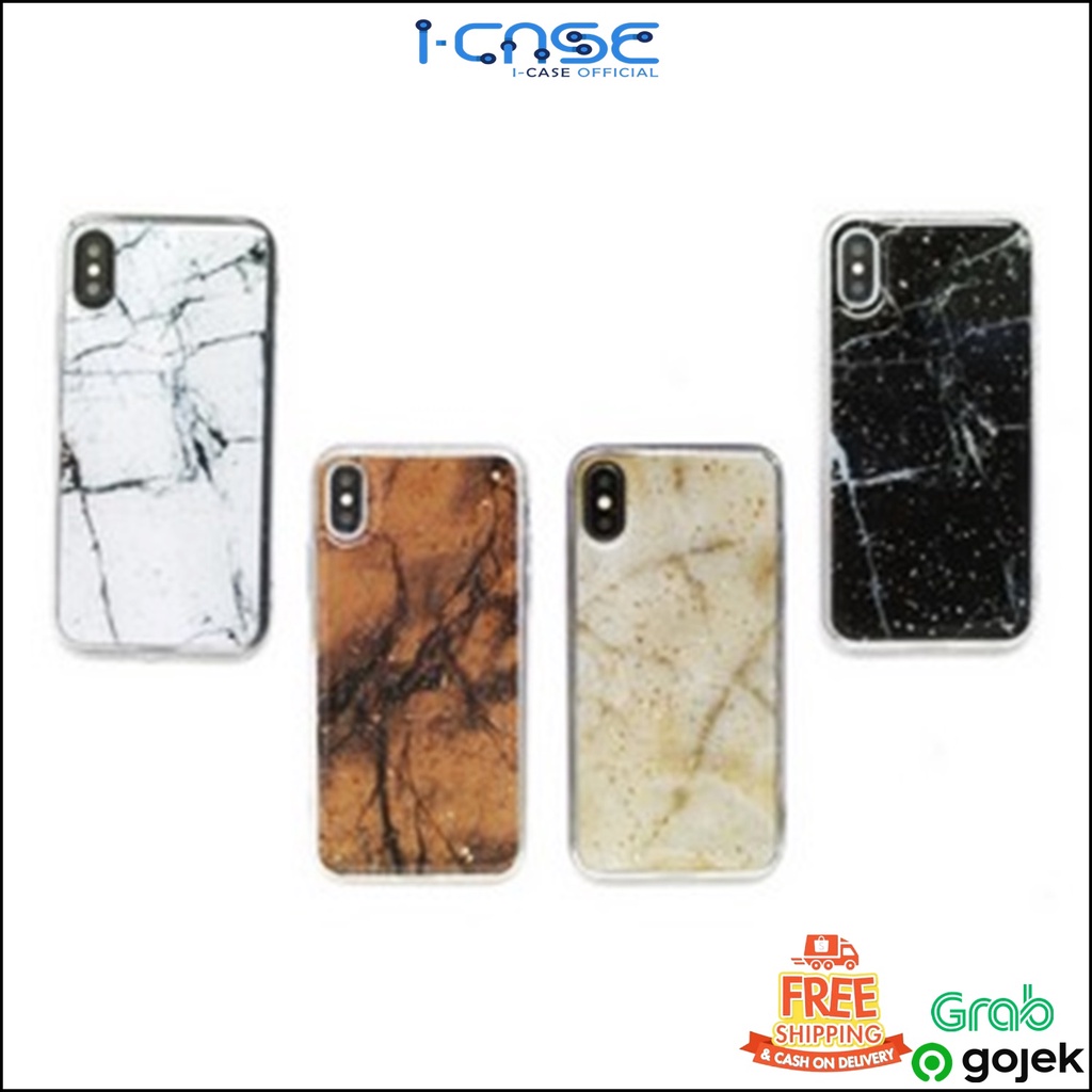 SOFT CASE PREMIUM BLING MARBLE FOR IPHONE VIVO OPPO XIAOMI