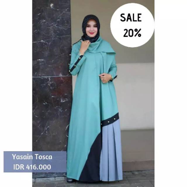 Gamis Syari Vendre Yasain Hijau