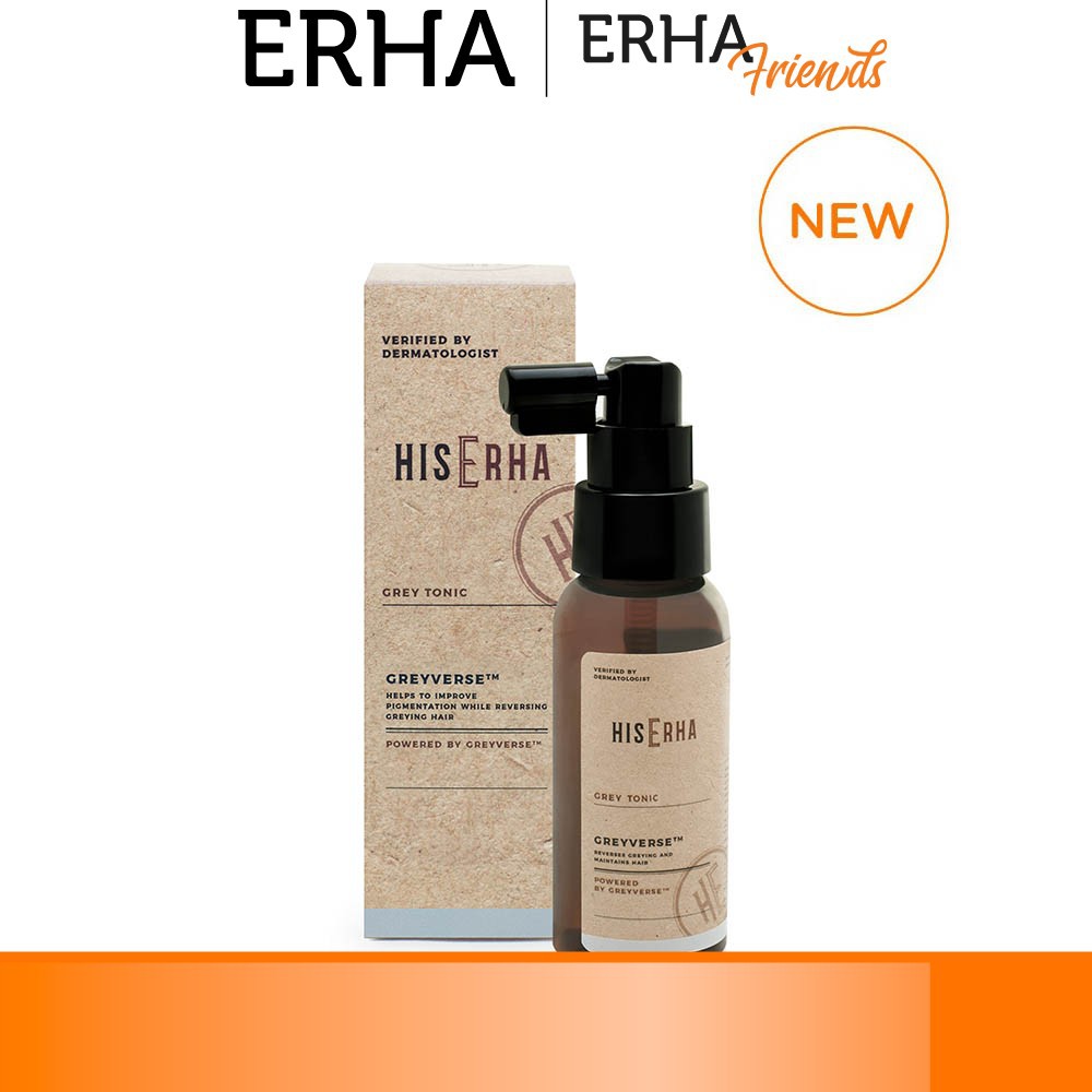 HIS ERHA GREY TONIC 60ML - Tonik rambut anti uban