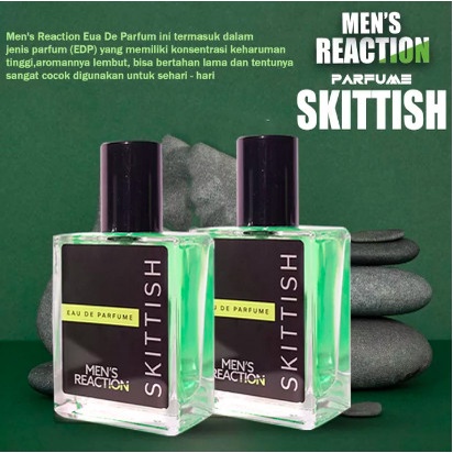 Mens Reaction Skittish Parfume Pria Dengan 3 Aroma original