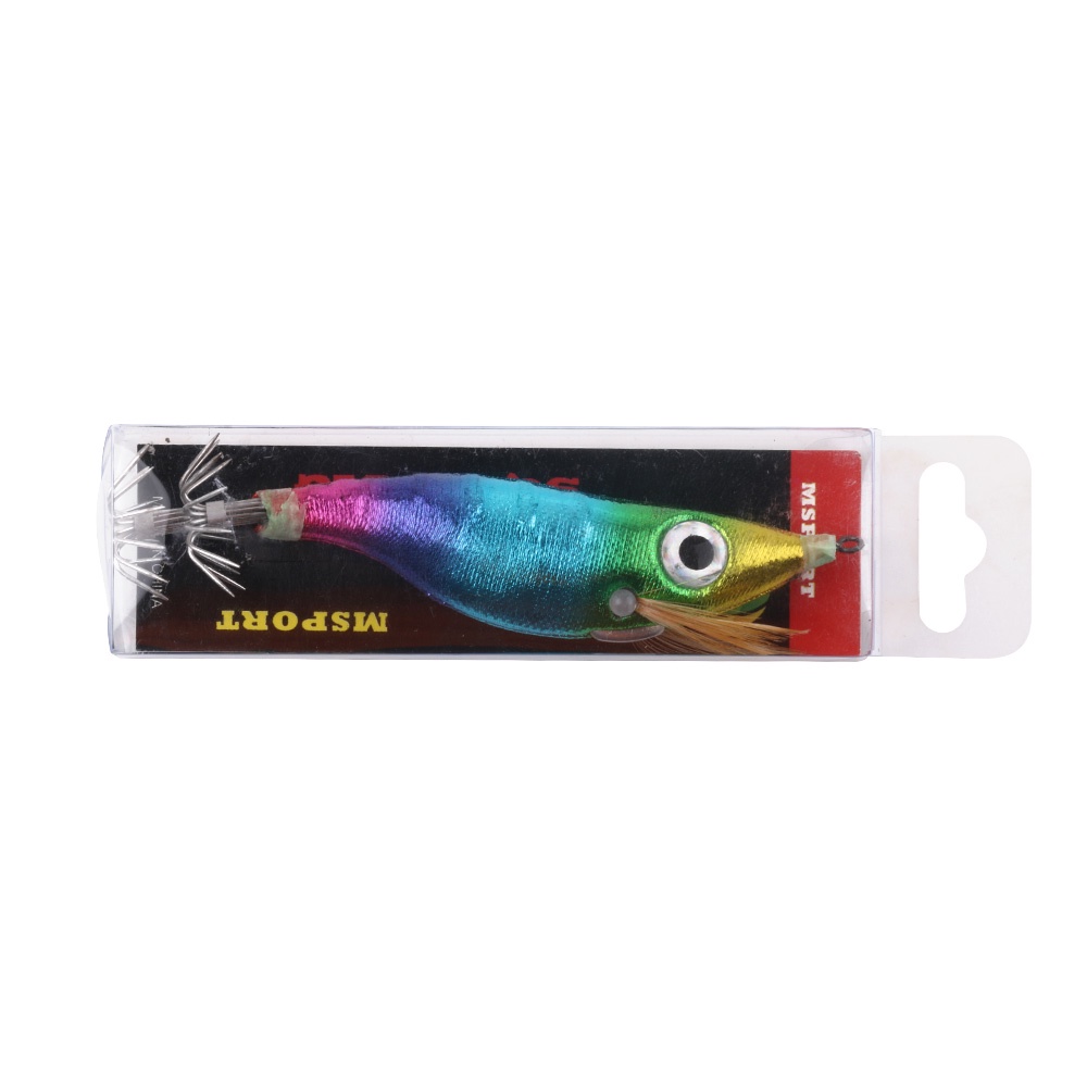 Hengjia Umpan Pancing Squid Jig Lures Hard Plastic Bait Bentuk Udang Mata Besar 3d Bahan Kayu 16 Warna Shrimp Bait For Octopus cuttlefish Tackle