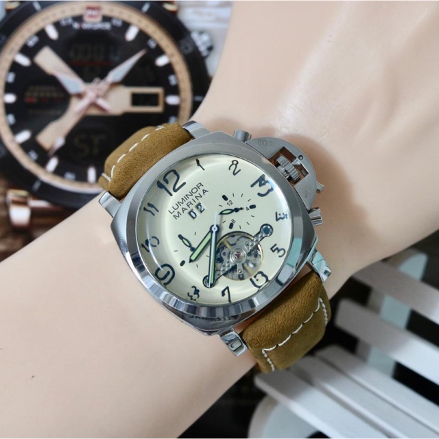 Jam Tangan Pria Lumiinor Automatic Premium chrono aktif
