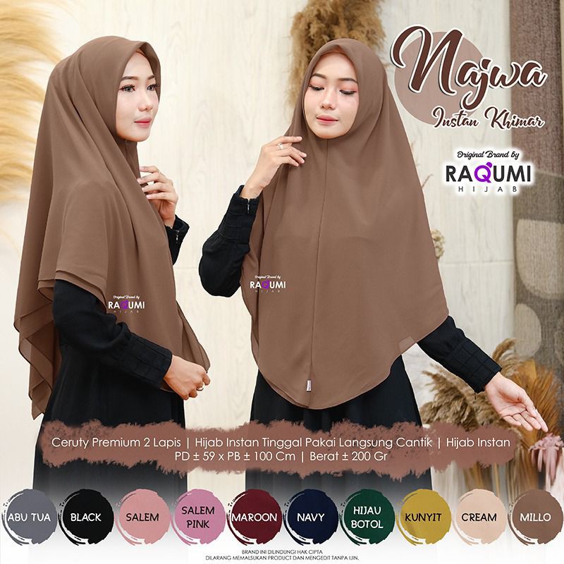NAJWA BY RAQUMI HIJAB SOLO