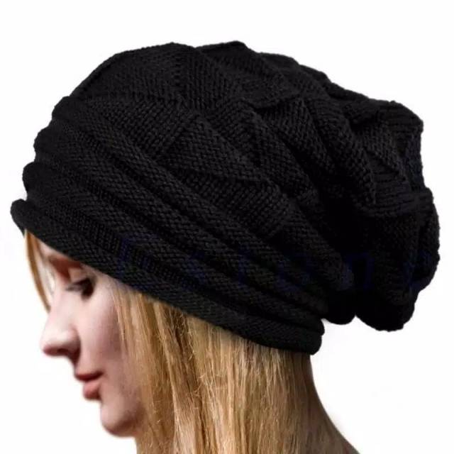 Topi Kupluk Musim Dingin Pria Wanita - Beanie Winter Cap Hangat Hat