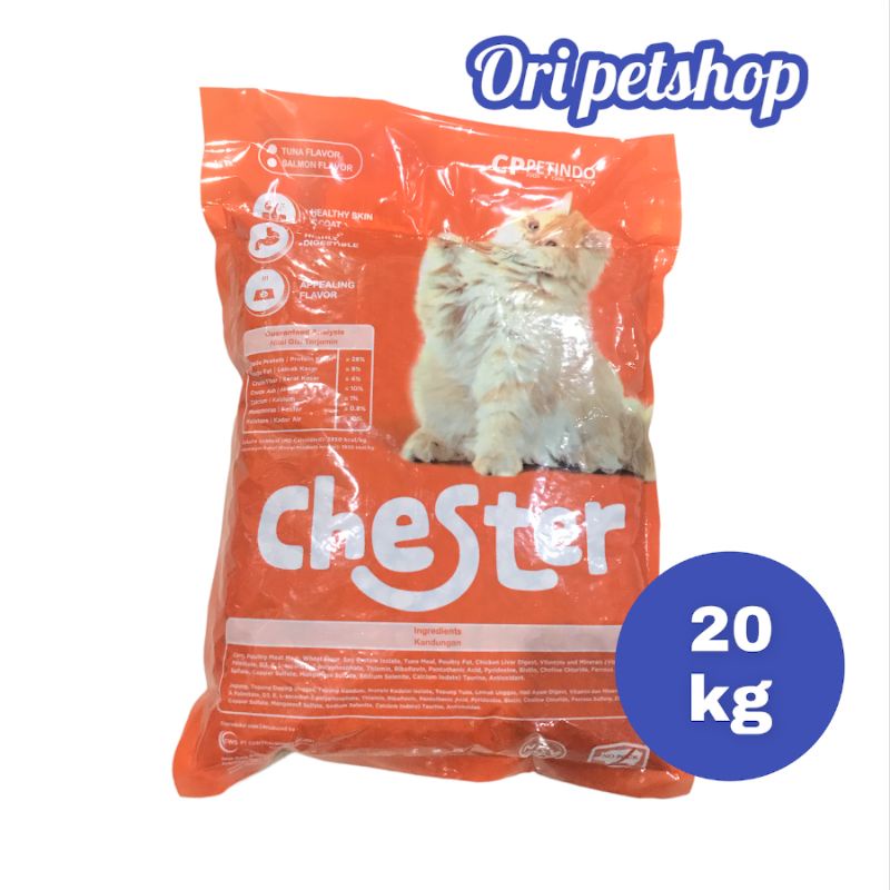 GOJEK Chester Tuna All Stage 20 Kg Cat Food Makanan Kering Kucing 20Kg