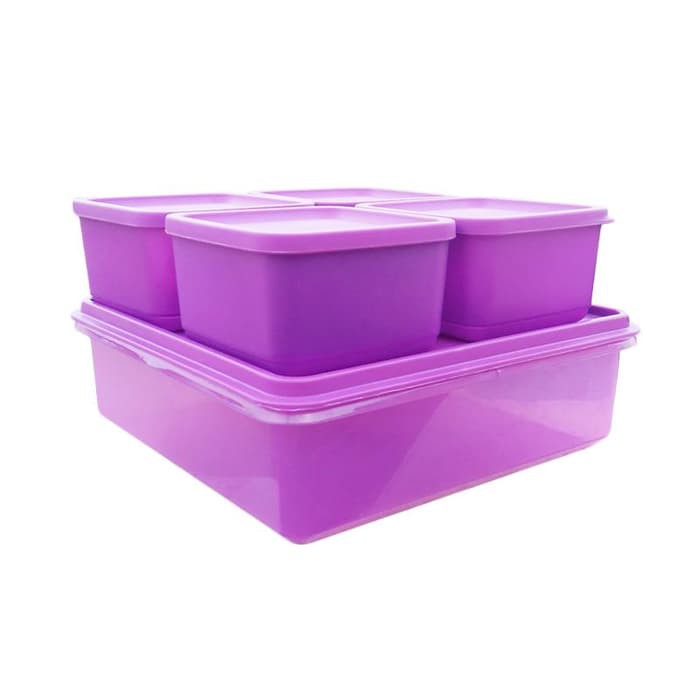 Calista Oedo Persegi Kotak Makan Set Of 5 pcs / Calista Kotak Cantik