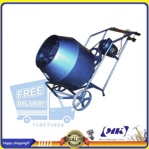 Concrete Mixer Molen Mini Tiger 125L Dinamo Listrik
