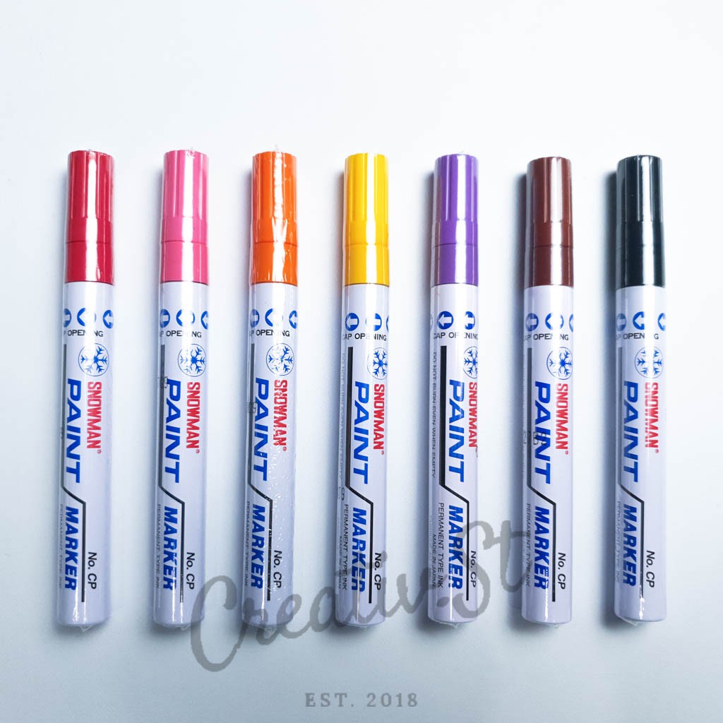 

SNOWMAN Spidol Color Paint Marker Kaca Plastik Kayu
